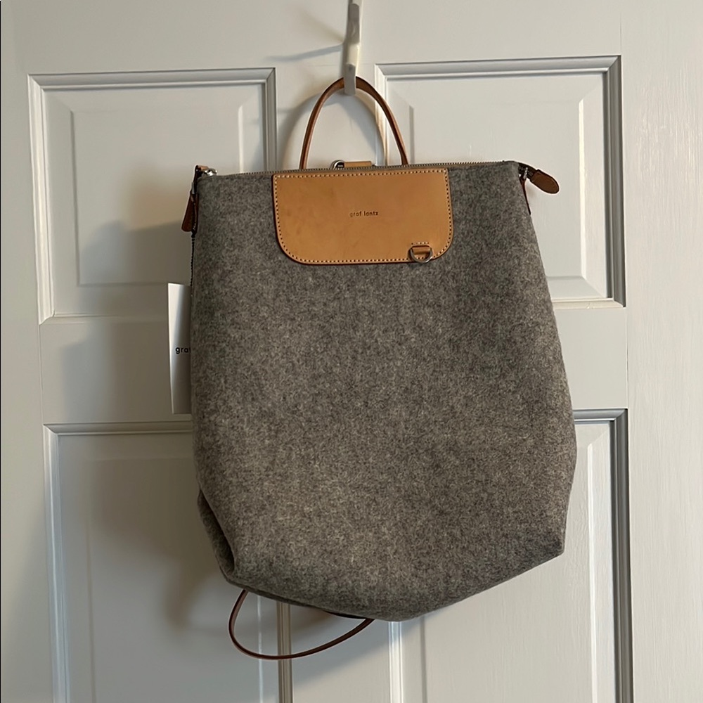 Graf Lantz Bedford Backpack Granite/Natural NWT